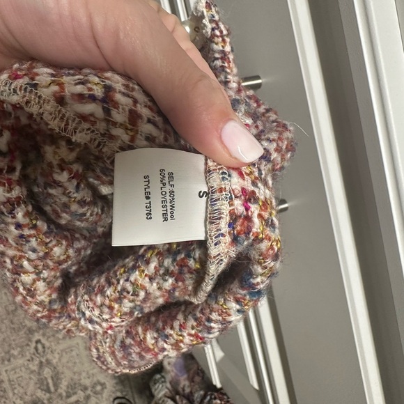 See and Be Seen Women's Multicolor Tweed Jacket with Pearl Button Detail - Picture 8 of 8